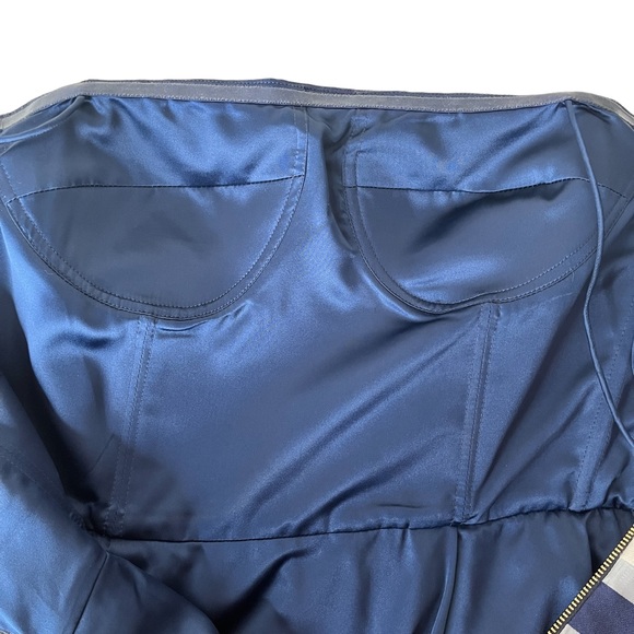 ERIN Erin Featherston CAROLINA Navy Striped Dress 8 - Picture 8 of 10